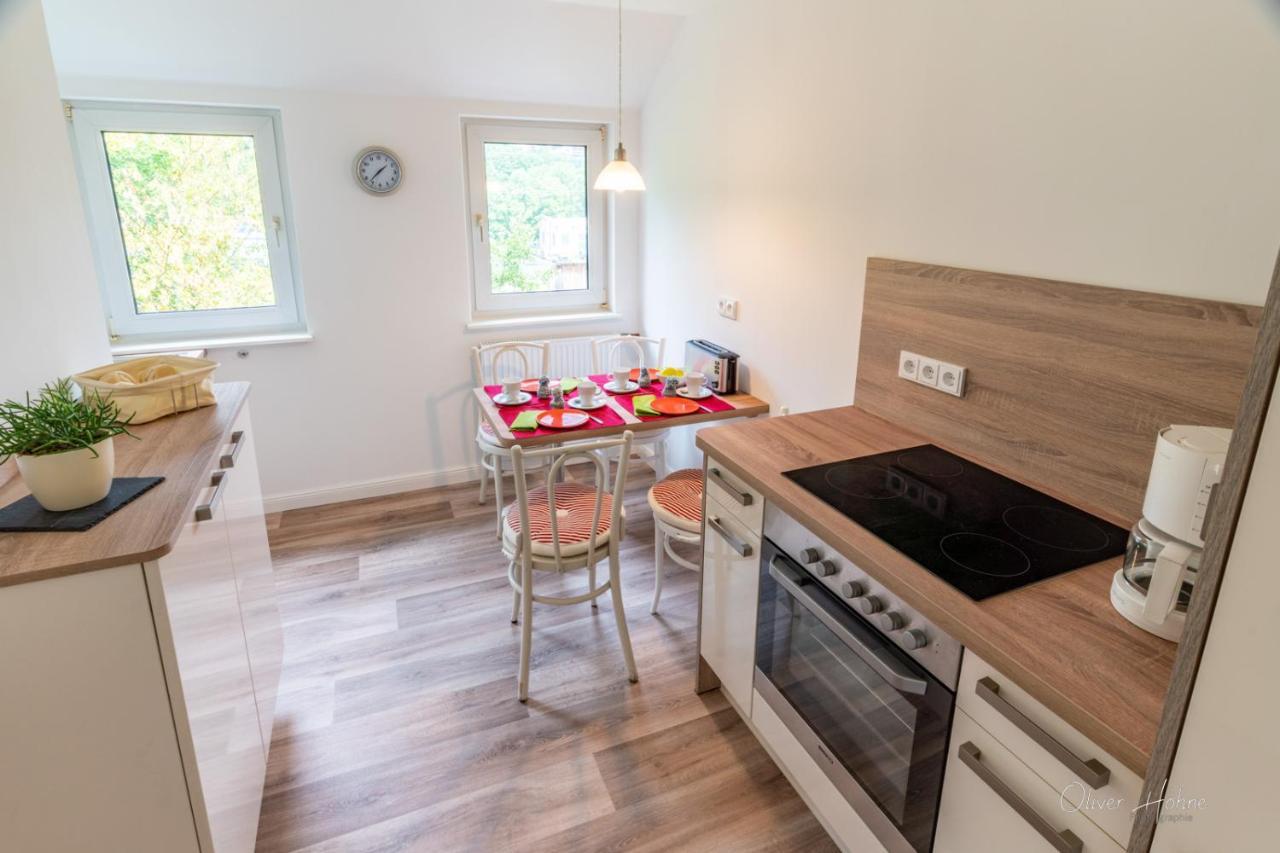 Ferienwohnung Am Waldrand باد لاسفه المظهر الخارجي الصورة
